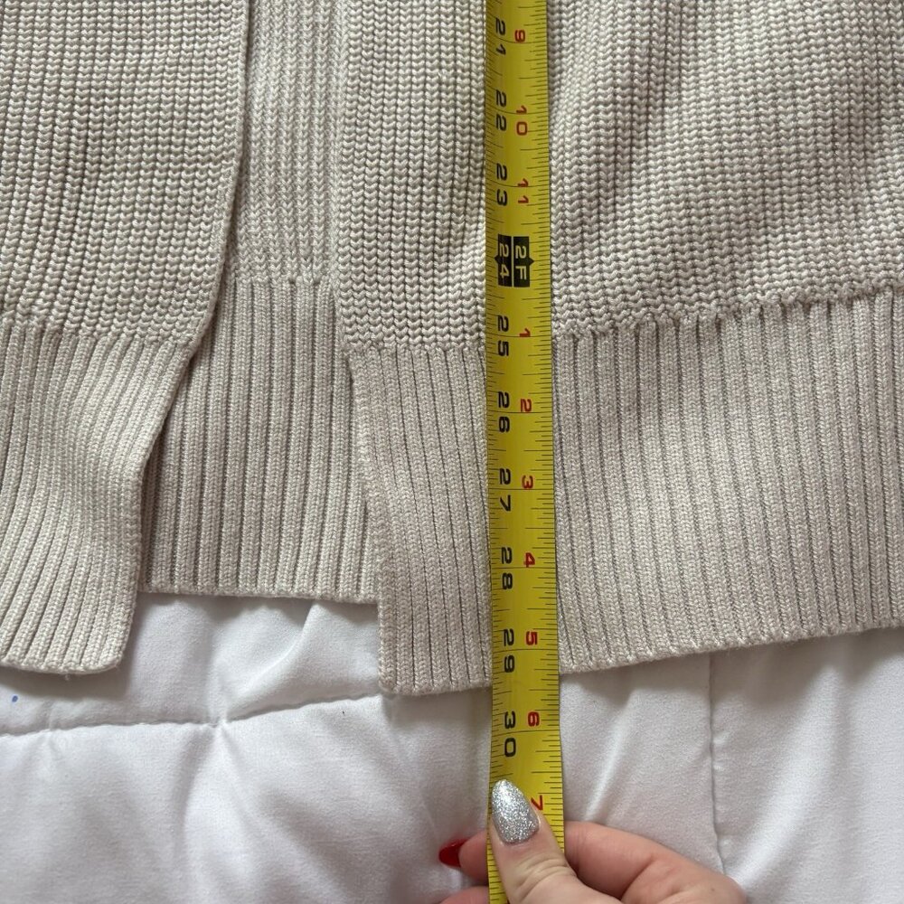 Lululemon Womens Long Sleeve Open Front Cardigan Sweater Tan Womens Size M/L - Picture 6 of 9